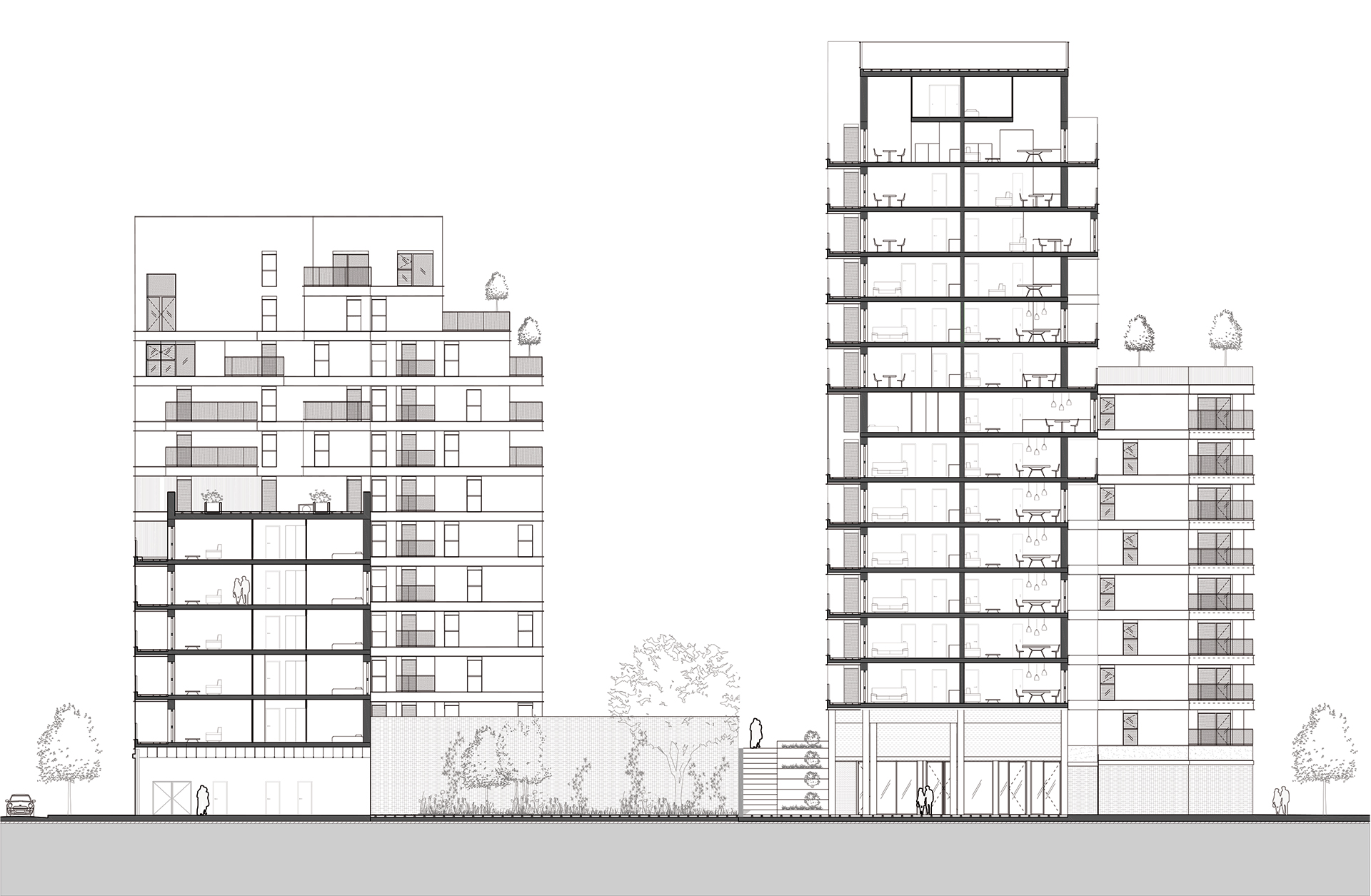 207 LOGEMENTS, LES GIRONDINS, LYON-4
