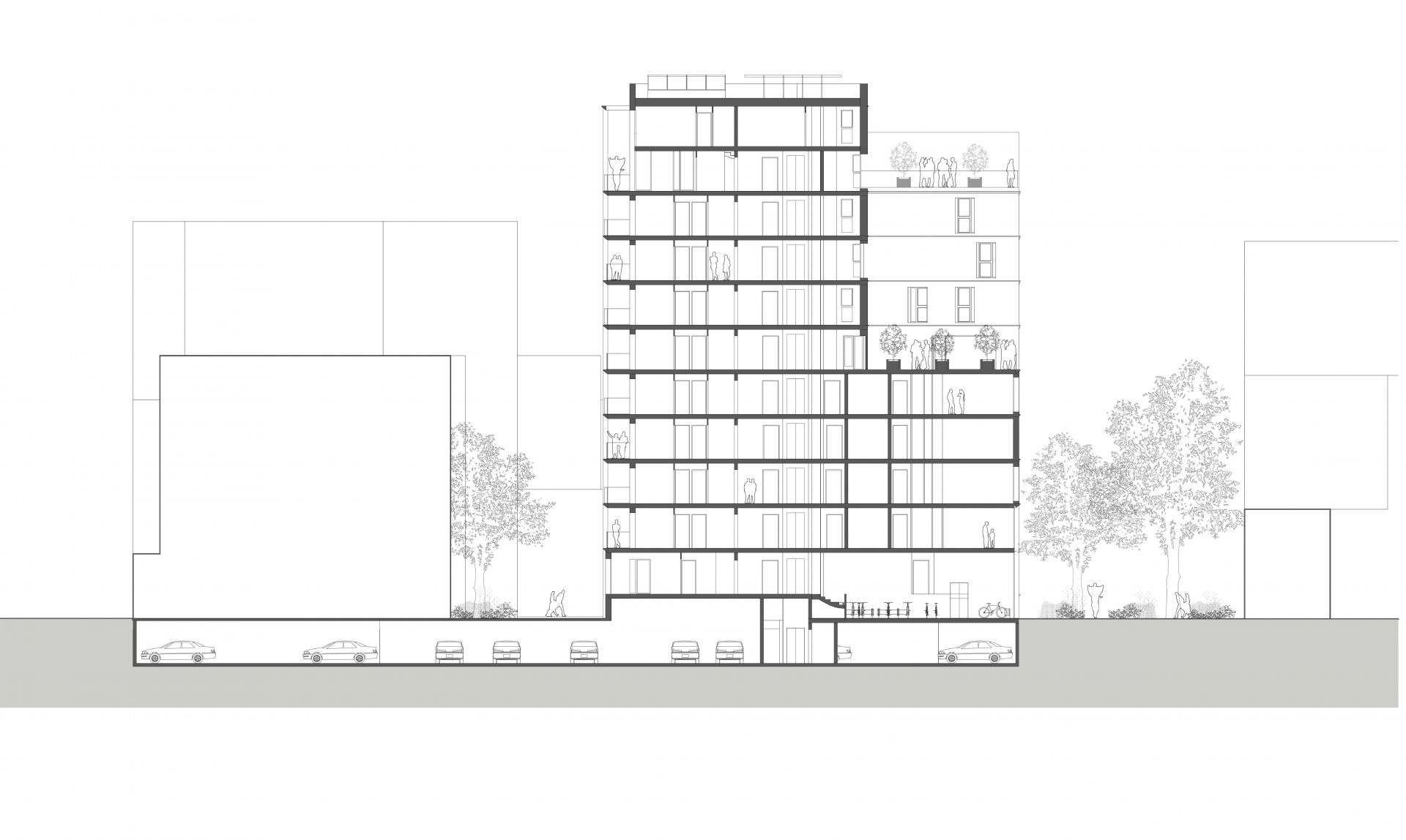 IMMEUBLE PASSIF, 44 LOGEMENTS ET BUREAUX, GRENOBLE-13