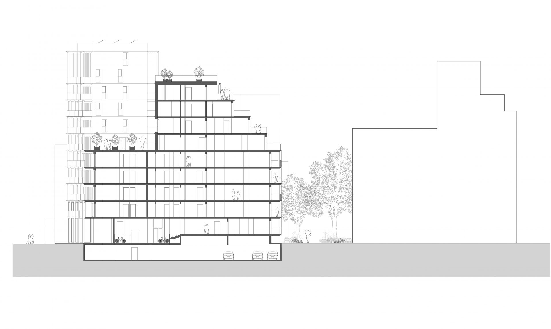 IMMEUBLE PASSIF, 44 LOGEMENTS ET BUREAUX, GRENOBLE-14
