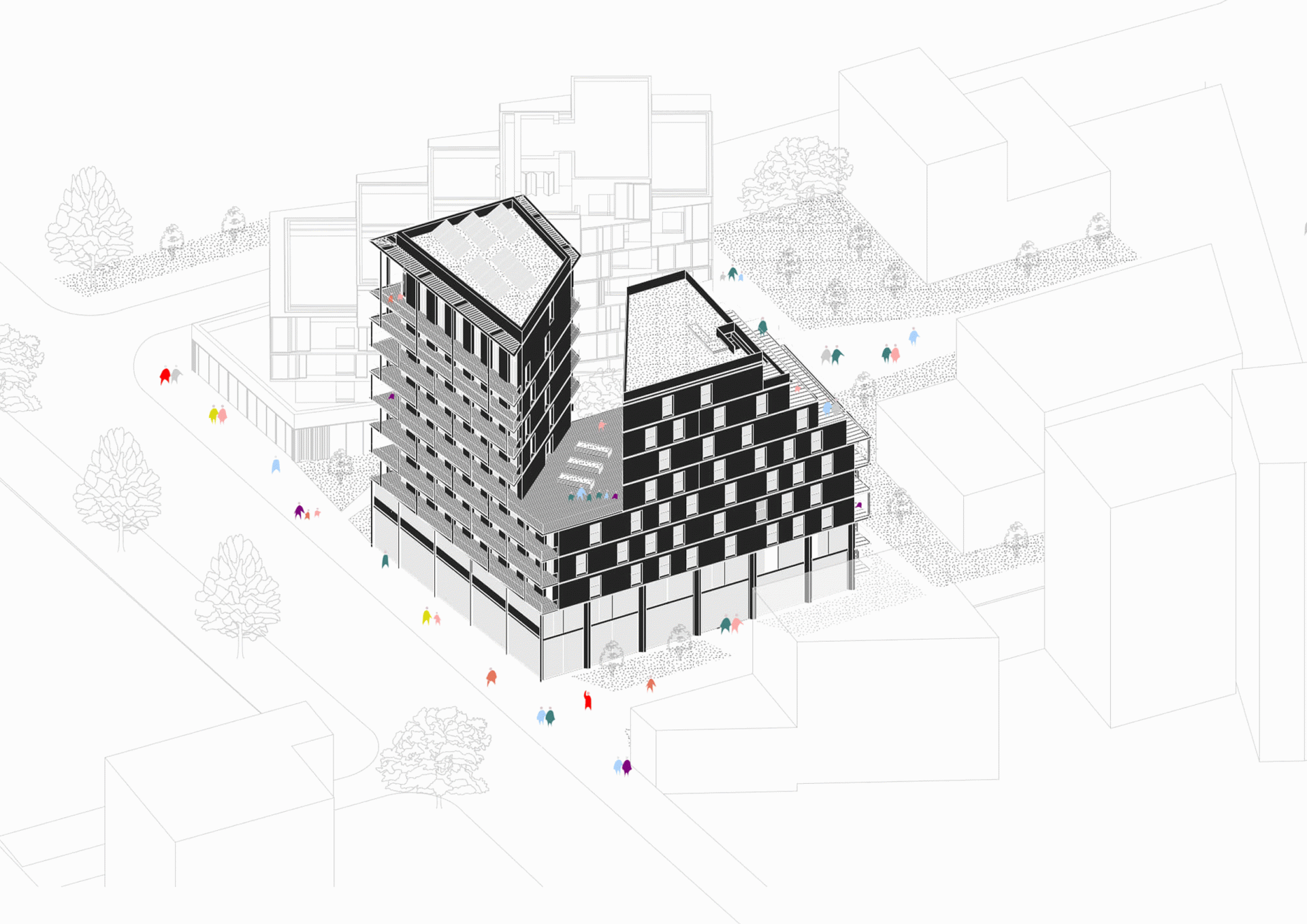 IMMEUBLE PASSIF, 44 LOGEMENTS ET BUREAUX, GRENOBLE-3