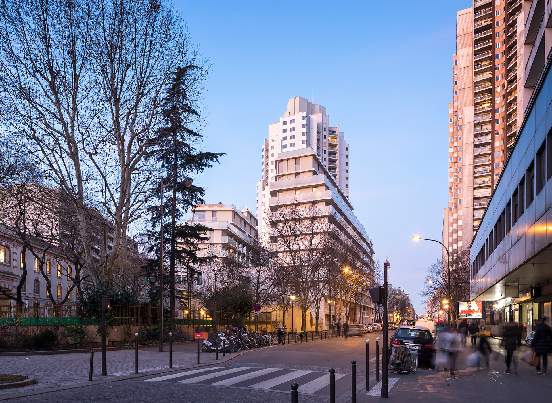 MUTATION D'UN ÎLOT, 338 LOGEMENTS, PARIS XIX-12